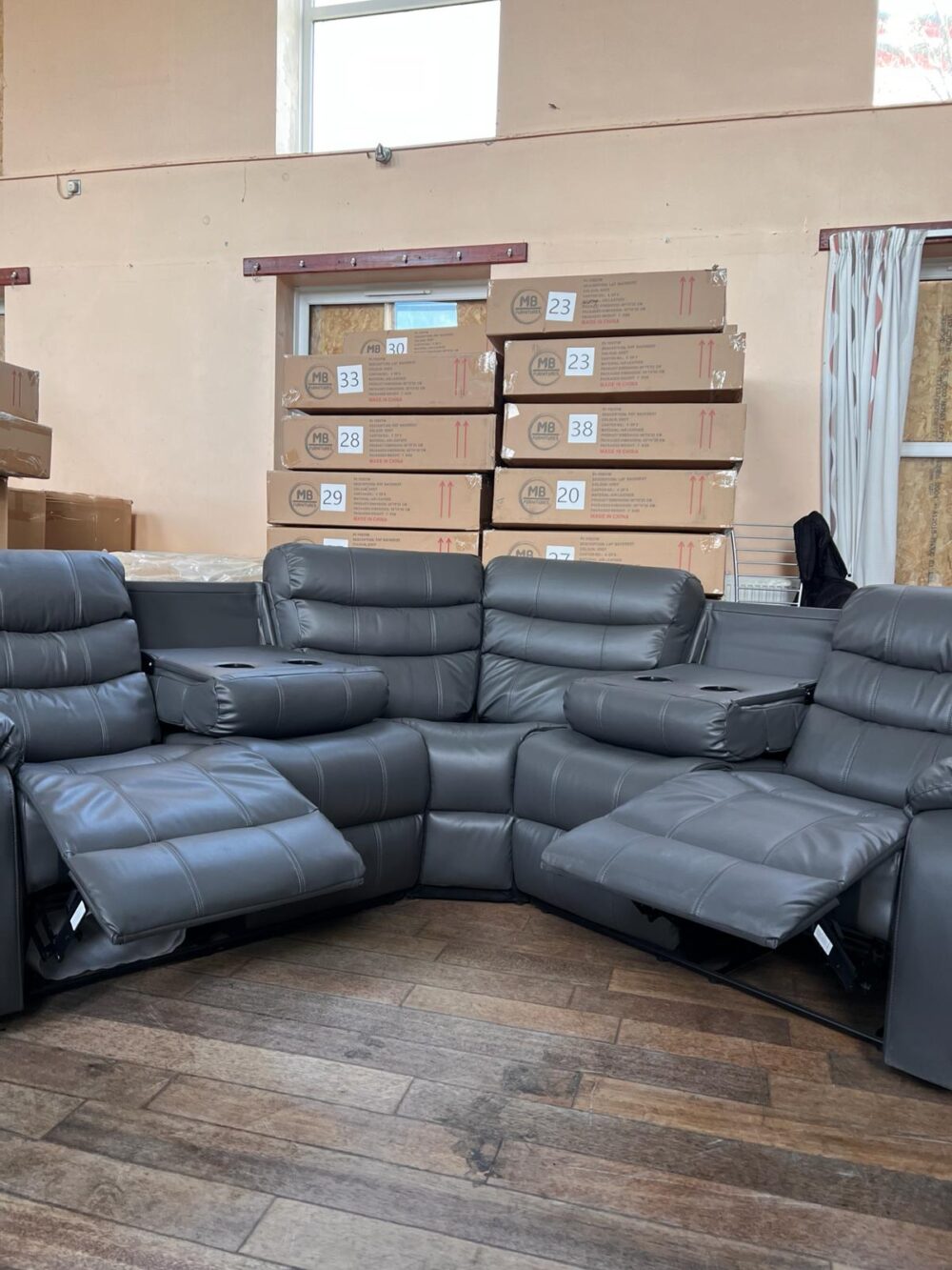 Grey Corner Sofa - Image 3