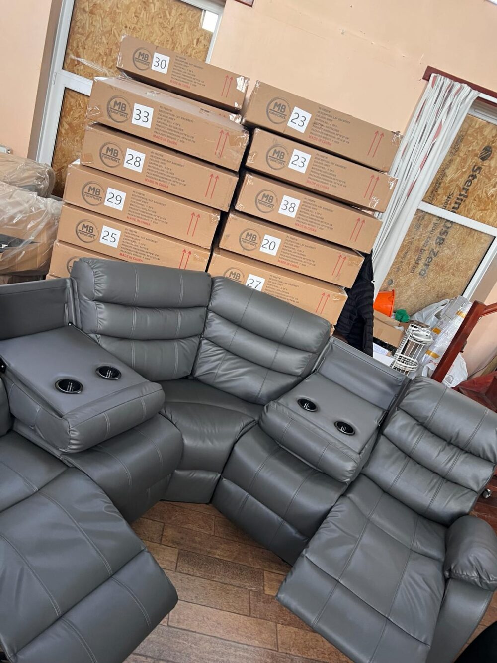 Grey Corner Sofa - Image 2